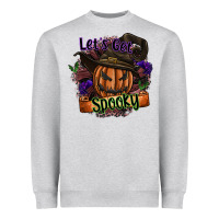 Heather Grey lets get spooky Heavyweight Sweatshirt - SublimationCraftShop