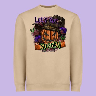 Lets Get Spooky Heavyweight Sweatshirt Designed By Sublimationcraftshop