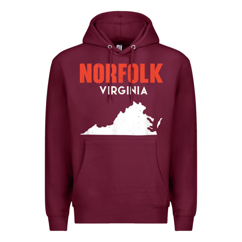 Norfolk Virginia Usa State America Travel Virginian Premium Hoodie by trangStudio | Teevron