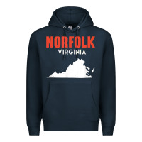 Navy norfolk virginia usa state america travel virginian Premium Hoodie - trangStudio