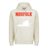 Oatmeal Heather norfolk virginia usa state america travel virginian Premium Hoodie - trangStudio
