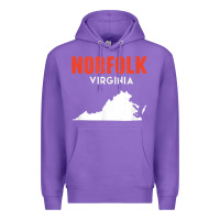 Purple norfolk virginia usa state america travel virginian Premium Hoodie - trangStudio
