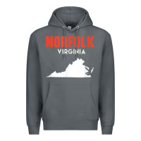 Rock norfolk virginia usa state america travel virginian Premium Hoodie - trangStudio