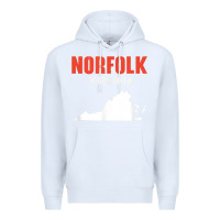 White norfolk virginia usa state america travel virginian Premium Hoodie - trangStudio
