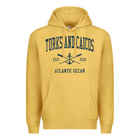 Antique Gold Turks And Caicos Vintage Navy Crossed Oars & Boat Anchor Premium Hoodie - trangStudio
