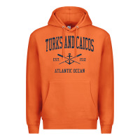 Carrot Turks And Caicos Vintage Navy Crossed Oars & Boat Anchor Premium Hoodie - trangStudio