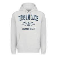 Dove Grey Turks And Caicos Vintage Navy Crossed Oars & Boat Anchor Premium Hoodie - trangStudio