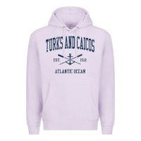 Lilac Turks And Caicos Vintage Navy Crossed Oars & Boat Anchor Premium Hoodie - trangStudio