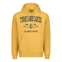 Mustard Turks And Caicos Vintage Navy Crossed Oars & Boat Anchor Premium Hoodie - trangStudio