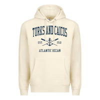 Sandshell Turks And Caicos Vintage Navy Crossed Oars & Boat Anchor Premium Hoodie - trangStudio