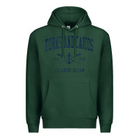 Sports Green Turks And Caicos Vintage Navy Crossed Oars & Boat Anchor Premium Hoodie - trangStudio