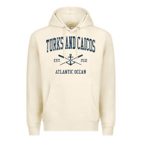 Tofu Turks And Caicos Vintage Navy Crossed Oars & Boat Anchor Premium Hoodie - trangStudio