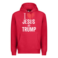 Cardinal I Love Jesus And Trump Republican Conservative Gift Premium Hoodie - trangStudio