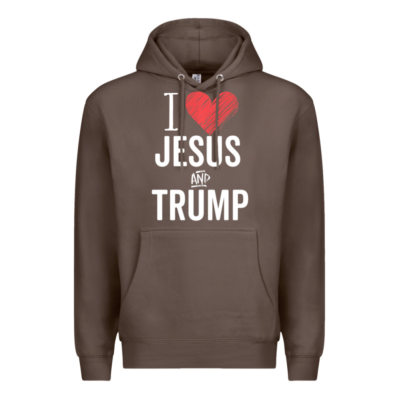 I Love Jesus And Trump Republican Conservative Gift Premium Hoodie by trangStudio | Teevron