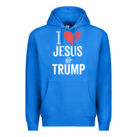 True Royal I Love Jesus And Trump Republican Conservative Gift Premium Hoodie - trangStudio
