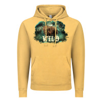 Vintage Mustard Stay wild night Grizzly Bear Vintage Hoodie - HowdyJamesFarm