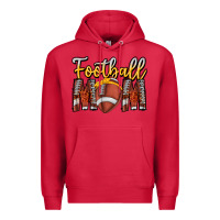 Cardinal Football Mom Premium Hoodie - CowhideDigitalArt