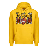 Lemon Football Mom Premium Hoodie - CowhideDigitalArt