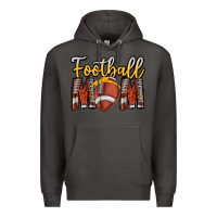 Smoke Football Mom Premium Hoodie - CowhideDigitalArt