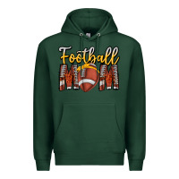 Sports Green Football Mom Premium Hoodie - CowhideDigitalArt