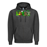 Charcoal Heather lucky nurse Zipper Hoodie - Artiststas