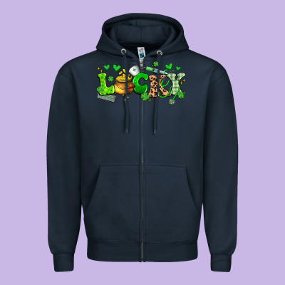 Lucky Nurse Zipper Hoodie Designed By Artiststas
