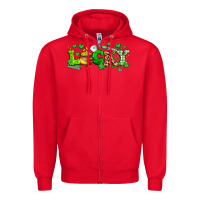 Red lucky nurse Zipper Hoodie - Artiststas