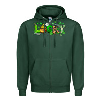Sports Green lucky nurse Zipper Hoodie - Artiststas