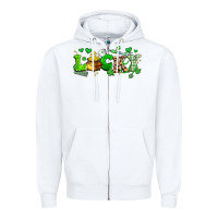 White lucky nurse Zipper Hoodie - Artiststas