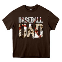 Chocolate Brown Baseball American Dad Heavy Core Tee - Bettercallsaul