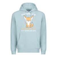 Blue Mist i'm really a fennec fox in a human costume funny gift t shirt Premium Hoodie - trangStudio