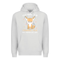 Dove Grey i'm really a fennec fox in a human costume funny gift t shirt Premium Hoodie - trangStudio