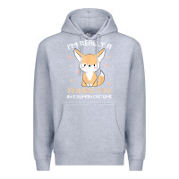 Heather Grey i'm really a fennec fox in a human costume funny gift t shirt Premium Hoodie - trangStudio