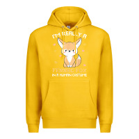 Lemon i'm really a fennec fox in a human costume funny gift t shirt Premium Hoodie - trangStudio