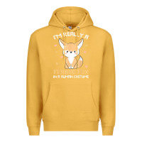 Mustard i'm really a fennec fox in a human costume funny gift t shirt Premium Hoodie - trangStudio