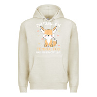 Oatmeal Heather i'm really a fennec fox in a human costume funny gift t shirt Premium Hoodie - trangStudio
