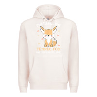 Pale Pink i'm really a fennec fox in a human costume funny gift t shirt Premium Hoodie - trangStudio