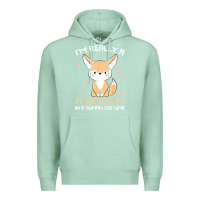 Seafoam i'm really a fennec fox in a human costume funny gift t shirt Premium Hoodie - trangStudio