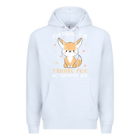 White i'm really a fennec fox in a human costume funny gift t shirt Premium Hoodie - trangStudio