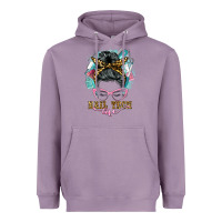 Lavender nail tech life messy bun Heavyweight Hoodie - BarkalooDesign