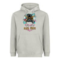 Moon Dust nail tech life messy bun Heavyweight Hoodie - BarkalooDesign