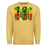 Antique Gold juneteenth brushstrokes Premium Sweatshirt - BarkalooDesign