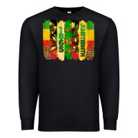 Black juneteenth brushstrokes Premium Sweatshirt - BarkalooDesign