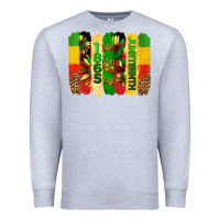 Heather Grey juneteenth brushstrokes Premium Sweatshirt - BarkalooDesign
