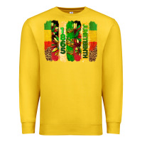 Lemon juneteenth brushstrokes Premium Sweatshirt - BarkalooDesign