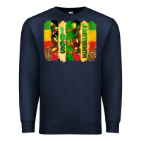 Navy juneteenth brushstrokes Premium Sweatshirt - BarkalooDesign