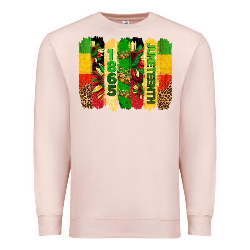 Juneteenth Brushstrokes Premium Sweatshirt by BarkalooDesign | Teevron