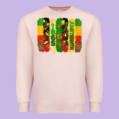 Juneteenth Brushstrokes Premium Sweatshirt Designed By Barkaloodesign