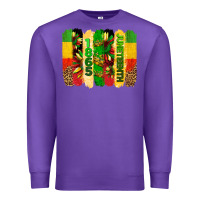 Purple juneteenth brushstrokes Premium Sweatshirt - BarkalooDesign
