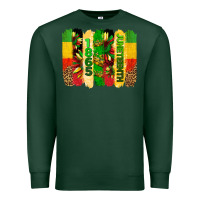 Sports Green juneteenth brushstrokes Premium Sweatshirt - BarkalooDesign